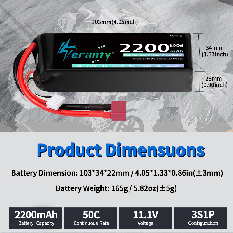 Аккумулятор TERANTY 3S 2200/24 – обзор и цена Drone Battery 3S