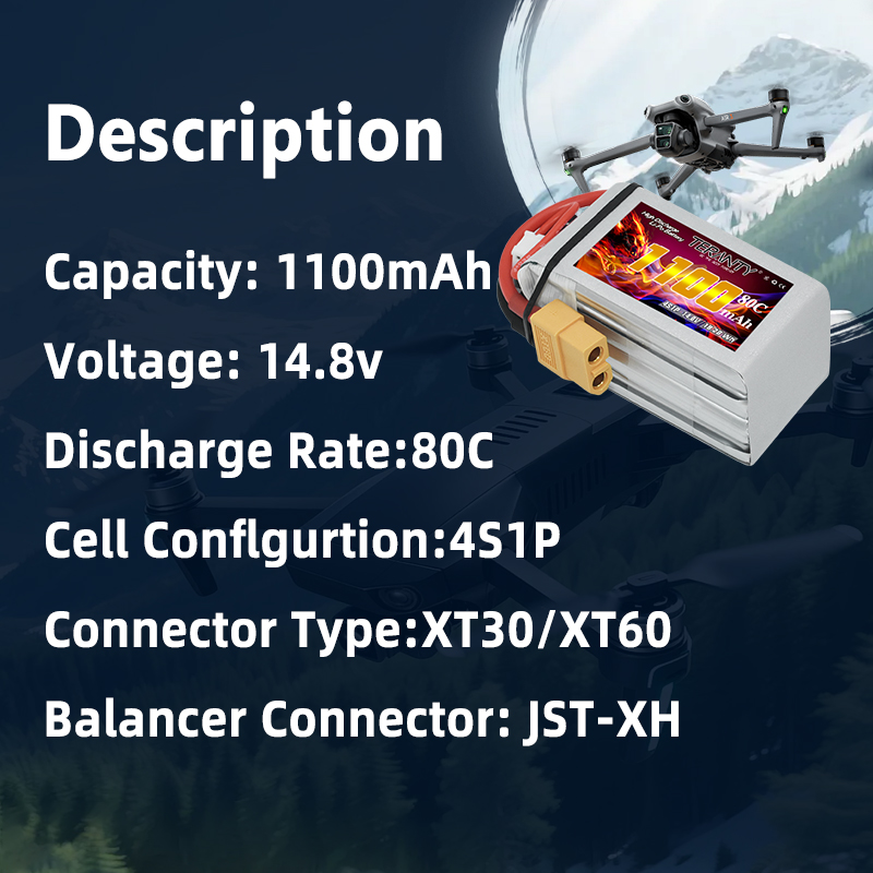 Аккумулятор LiPo TERANTY 4S 11 – обзор и цена Drone Battery 4S